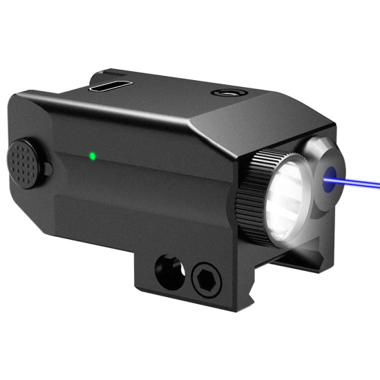 Мини-лазерный прицел с красной точкой, тактический светодиодный фонарик 2 в 1, комбинированные охотничьи аксессуары для оружия Glock