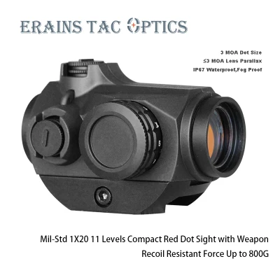 Оптика Erains Tac Mil-Strd Tactical 1X20 3moa IP67 11 уровней компактный пистолет с красной подсветкой красный прицел DOT прицел прицел
